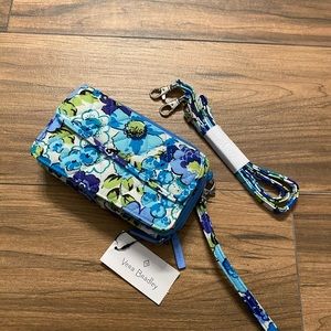 Vera Bradley flower wallet /Crossbody bag or purse